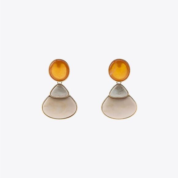 Geo Drop Earrings S1093 - Picture 2 of 4